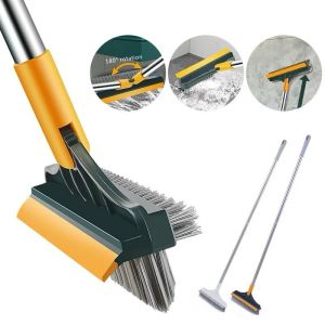 Sikat WC Kamar Mandi 3in1 Alat Sapu Wiper Lantai Magic Broom Multifungsi