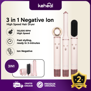 KEHEAL 3in1 Negative Ion High-Speed Hair Dryer Quickly Dry Curl Straightener Dry