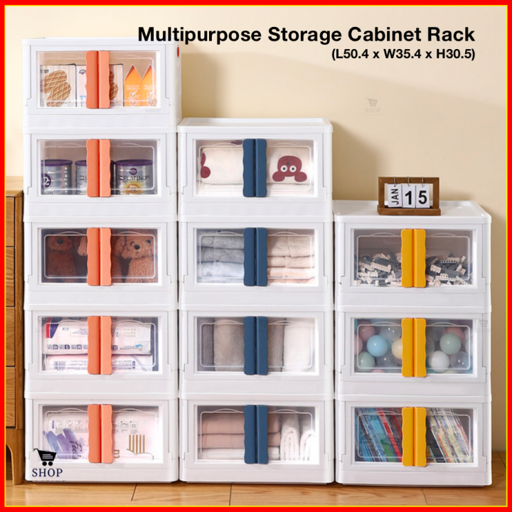 Modern Storage Box with Large Capacity 2 Door Design | 60L Storage ...