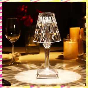 Lampu Meja Hias  Crystal RGB 16 Warna Lampu Kamar Tidur Aesthetic Rechargeable Battery Table lamp
