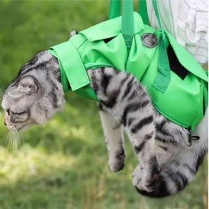 OUTOPEN Anti-scratch Bite Fixed Portable Cat Bag Foldable Cat Nail Clipping Pet Backpack Pet Supplies Multifunctional Dog Carrier Outing