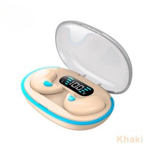 X55 wireless sleeping earbuds HiFi stereo sound build-in mic LED display earphone button control waterproof headset Noise Cancelling