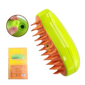 Sisir Sikat Bulu Kucing Anjing Silikon Mandi Pijat Pembersih Badan Hewan Silicone Grooming Pet Brush
