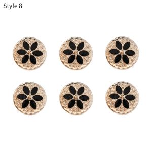 MUNCHX 6PCS Clothing Crafts Decorative DIY Anti-exhaust Seamless buttons Adjustable Detachable Coat Button