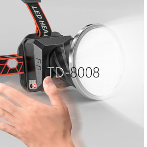 SmilingShark Đèn Đội Đầu TD-8008 Đèn Pha Led Đèn Pha Ánh Sáng Mạnh M77 Đèn Pha Siêu Sáng Tuổi Thọ Pin Dài 24H Đèn Chống Nước TYPE-C Lumens Có Thể Sạc Lại 8400 Lumens Đèn Xe Đạp Đi Bộ Đường Dài Cắm Trại Ngoài Trời Chèo Thuyền Đa Năng