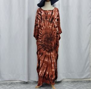 041[6037] *HOT ITEMS* LONG KAFTAN TIEDYE JUMBO SIZE *Wholesale Available