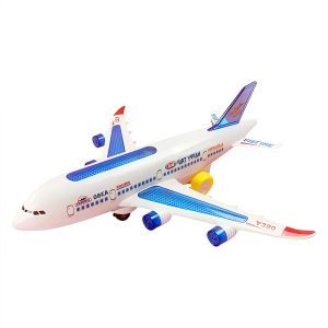 Plastic Airbus A380 Model Airplane Electric Flash Light Luminous Sound Children Kids Toys Gift