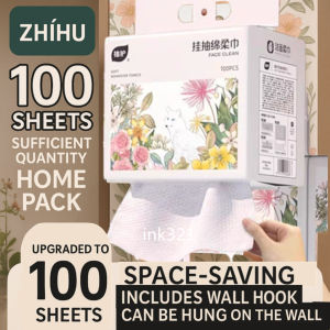 100pcs Thickened Pure Cotton Disposable Face Towel Hanging Soft Absorbent Clean Wash Towels 悬挂洗脸巾