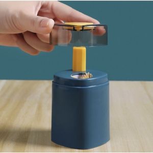 Hộp Đựng Tăm Xỉa Răng Thông Minh Có Nút Nhấn Tự Động Bật Tăm Lên