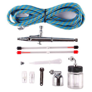 Teabelle Dual Action Airbrush Set 0.2mm/0.3mm/0.5mm Needle Air Brush Spray Paint Art