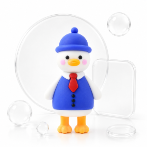 [Clover 2020] Móc khóa xe phụ kiện cho điện thoại balo túi xách vịt con siêu dễ thương cao 6 cm
