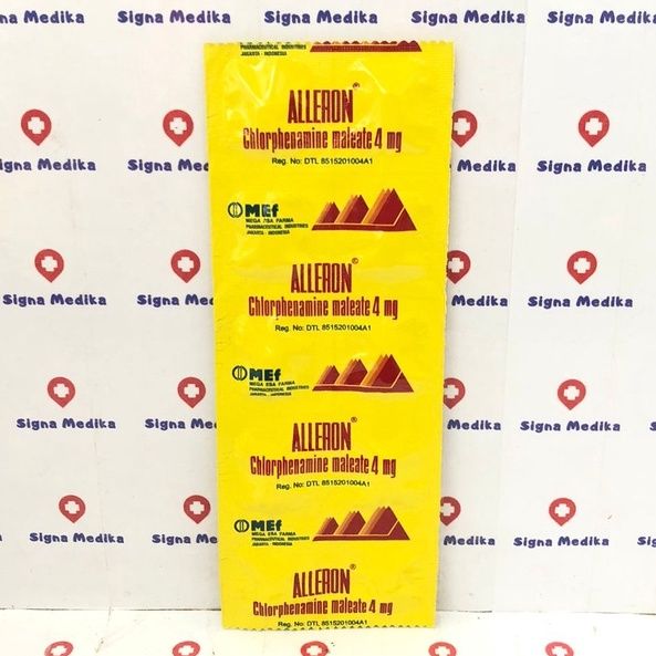 Alleron 4mg Strip Isi 10 Tablet - Obat Gatal / Alergi