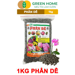 Mua 5 tặng 1 -  Phân Dê Trồng Lan Greenhome Túi 1kg Đã Qua Xử Lý Không Mùi Kích Rễ Hoa Đậm Màu