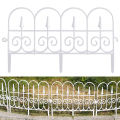 Decorative Garden Fence Insert 6 Pack Rustproof Plastic Garden Picket Fence Edging Lawn Flowerbeds Plant Borders Decorative for Yard Landscape Patio. 