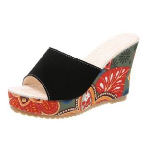 New 35-42 Plus Size Womens Flip-flops with Thick Bottoms and Fishmouth Sandals To Increase Slippers