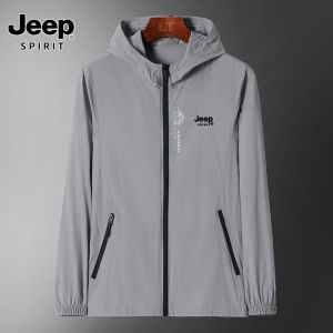 JEEP SPIRIT Áo Mưa Đi Bộ Đường Dài Ngoài Trời Áo Khoác Nhẹ Chống Nước Áo Khoác Có Mũ Thường Ngày Mùa Thu Cho Nam