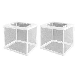 2Pcs Aquariums Breeding Tanks With Secure Suction Cup Baby Fish Insulated Net For Fry and Shrimp Spawning Hatching