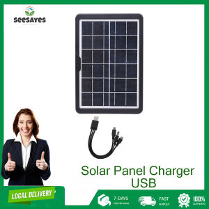 Solar Charger Portable 3W USB Power for Security Camera Outdoor Waterproof Monocrystalline Solar Panel with Adjustable
