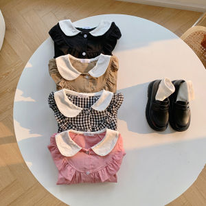 Aó Somi Caro bé Gái Cổ Bèo Trắng Phong Cách Hàn Quốc dễ thương