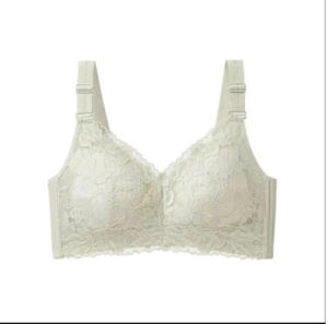 ✨HOT SALE✨[Big Breasts Look Smaller] Large Bust Minimizing Lace Lingerie/Anti-sagging Breathable Underwear/Wireless Control Armpits Fat Bra 大胸显小蕾丝内衣