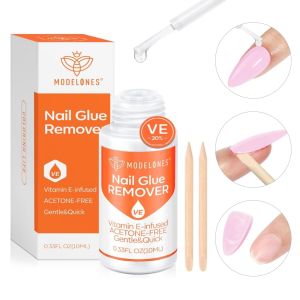 Modelones nail polish remover for push-on nail tip remover suitable for fake nails non-acetone nail