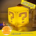Lumens Mario Lamp for Bedside LED Question Mark Night Light Mario  With The Game's Same Gold Coin Sound Desklamp for Kids and Fans, Birthday Gift, Holiday Gift,Mario Block Light (with USB Power Cable). 