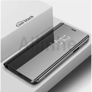 For Samsung Galaxy A05 A05S A15 A25 A35 A55 5G Case Luxury Mirror Surface Smart Slim Clear View Mirror Flip Leather Stand Protective Phone Cover