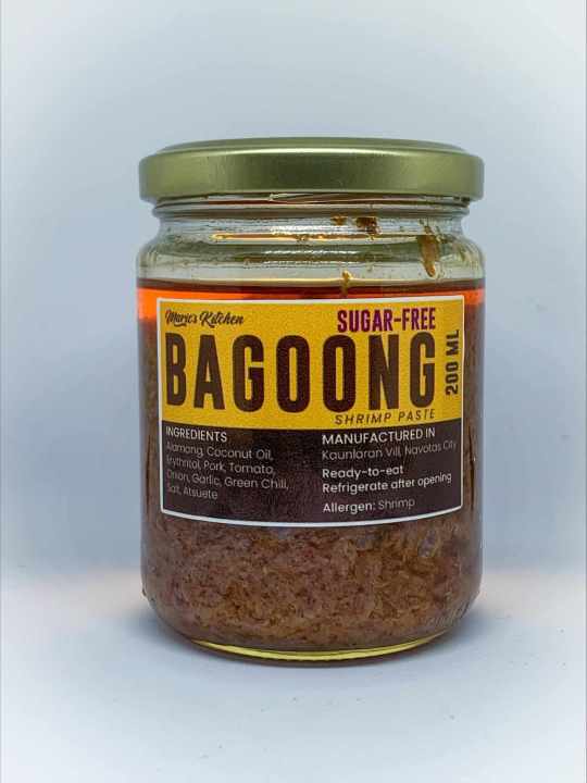 Keto Bagoong Sugar-Free Maric's Kitchen Keto-Friendly Low Carb Diet ...