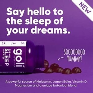 Goli Nutrition Dreamy Sleep Gummies 60s | Healthy Sleep Cycle | Rested and Refreshed | Support Muscular System