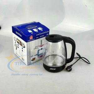 Ấm đun siêu tốc thủy tinh ST21 1.8L- 1500W thủy tinh chịu nhiệt tích hợp đèn LED khi nấu Tự ngắt khi nước sôi và cạn nước