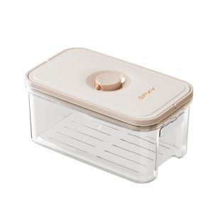 GAOSU Nhựa Hộp đựng chân không thực phẩm Trong suốt Niêm phong Hộp đựng thực phẩm Thiết thực Có Nắp Hộp giữ tươi tủ lạnh Dành cho gia đình