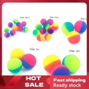 🚚【Local Express Delivery】🚚 1 10 pcs Moonlight High Bounce Ball Elastic Juggling Jumping Balls Bouncing Ball Outdoor Toys Play Fun