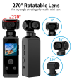DOSEN Mini K85 Action Camera 5K/30FPS Video 270° Rotation 30M Waterproof WiFi Connection Motorcycle Camera. 