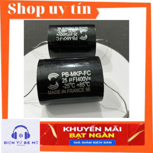 Tụ 25uf ( xám đen ) lọc trép cao cấp cản trung- trép phân tần loa âm thanh chuẩn.