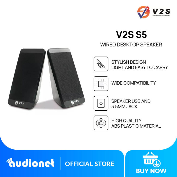 V2S S5 Desktop Computer Speaker Laptop Mini USB PC Speaker - Main Image