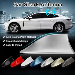 Car Shark Fin Antenna Car Truck Van Roof Radio Signal Aerial FM/AM Signal Aerial Antenna Toppers