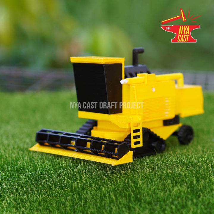 Mesin Padi Combine Harvester 1/64 Diorama Dummy Scale DIY New
