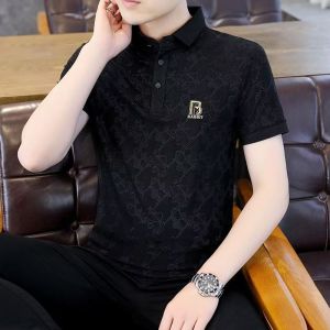 premium Kaos Polo Kaos Oversize Pria sulaman tangan baju kaos berkerah pria Kemeja Pria Lengan Pendek