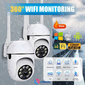 🎥【Ready stock】FREE Shipping🎥 Cctv Wireless Super Mini Outdoor Waterproof Humanoid Auto Tracking Wifi Ptz Ip Camera Color Night