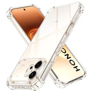 Airbags Casing for Honor 600 Pro Honor600 600Pro 5G Phone Case Clear Crystal Soft Silicone Shockproof TPU Soft Back Cover for Honor600 Pro 5G