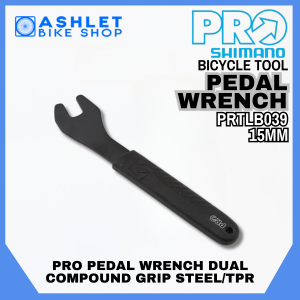 ORIGINAL PRO PEDAL WRENCH 15MM DUAL COMPOUND GRIP STEEL/TPR PRTLB039 - ASHLET BIKE SHOP