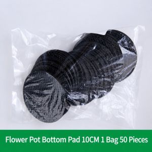 MIRELAE 500/400/300/200/100/50/40Pcs Hình tròn và hình vuông. Tấm lót lưới lỗ thoát nước Nhựa Đã được làm dày Tấm lót lưới đáy chậu cây Thực tế Thoáng khí Lưới thoát nước cho chậu hoa Cây mọng nước
