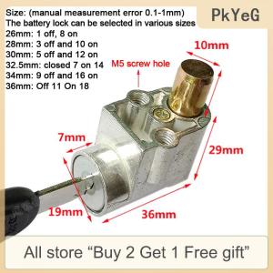 [COD] PkYeG Tool Electric Bicycle E-bike Electric Vehicle Battery Box Lock Front Lock Big Head Lock Electric Vehicle Anti-theft Lock Battery Lock