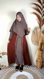 GAMIS SET SYARI / GAMIS SET SYARI KHIMAR / SET SYARI / SET SYARI TERBARU / SET SYARI SASKI / SET SYARI PREMIUM