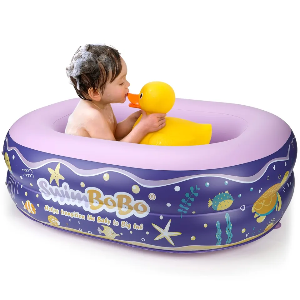 Orzbow Inflatable Bathtub for Newborn 1-24 Months Baby Bath Tub