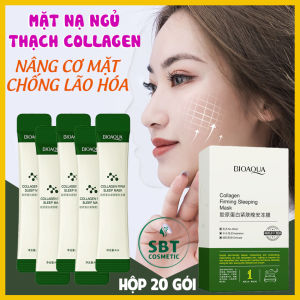 [Nâng Cơ Mặt] Hộp 20 Gói Mặt Nạ Ngủ Thạch Collagen Bioaqua - Giúp Nâng Cơ Mặt Bổ Sung Collagen Săn Chắc Da Chống Lão Hóa