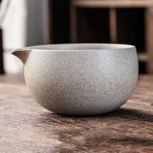 FUDESHE Hand Ceramic Matcha Bowl Tea Art Tea Ceremony Tool Matcha Brewing Cup  Tea Brush Stand Tea Making Tools