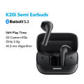 Soundcore by Anker K20i Semi Earbuds with Mic 13mm Drivers TWS Customs E22 Headphones Bluetooth 5.3 Headsets for Cellphone Earphones Wireless Bluetooth for iPhone Android Phone. 