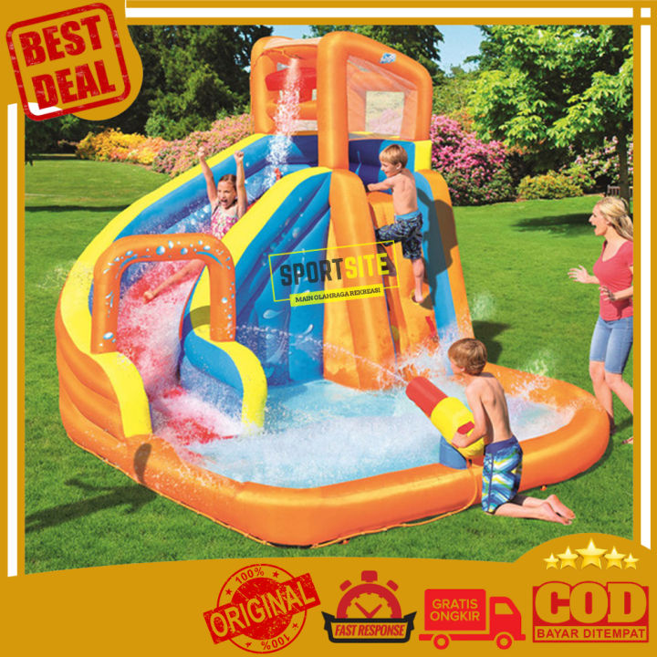 Bestway H20 GO Istana Balon Turbo Splash Happy Hop House Inflatable Toy  Center Aqua Park Kolam Renang Anak