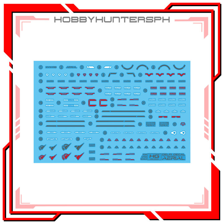 Delpi Decal HG Aerial Gundam Waterslide Decal Lazada PH